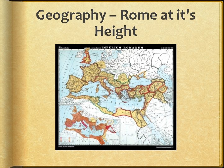 Geography – Rome at it’s Height 