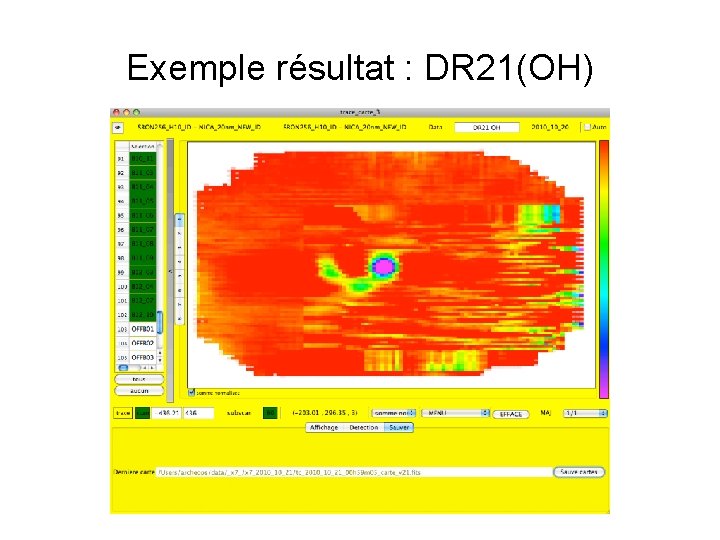 Exemple résultat : DR 21(OH) 