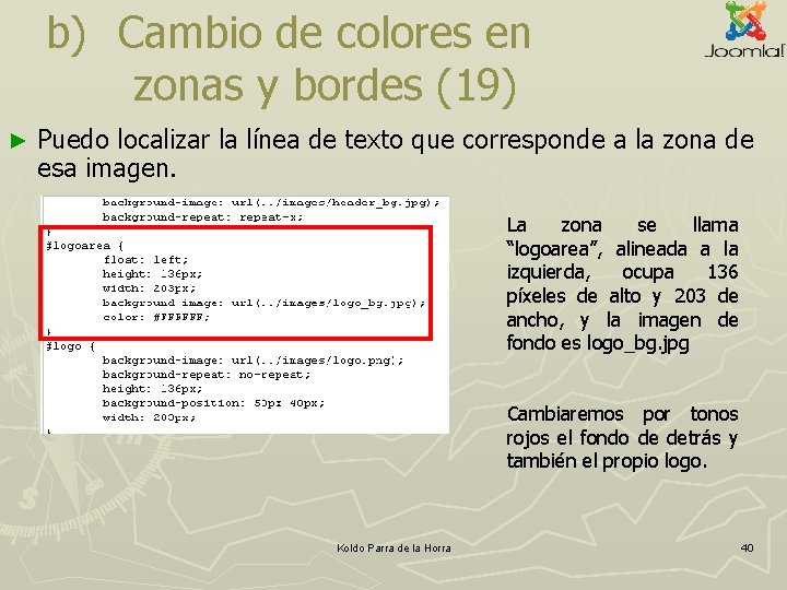 b) Cambio de colores en zonas y bordes (19) ► Puedo localizar la línea b) Cambio de colores en zonas y bordes (19) ► Puedo localizar la línea
