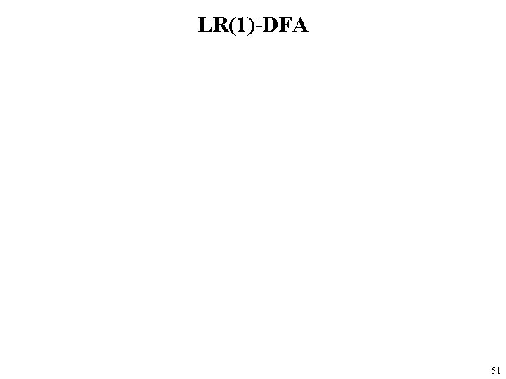 LR(1)-DFA 51 