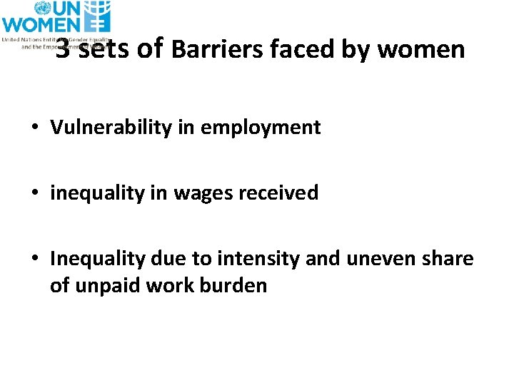 Womens Economic Empowerment Reducing the burden of care