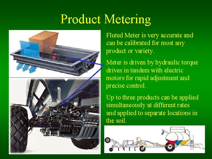 Product Metering Fluted Meter is very accurate and can be calibrated for most any