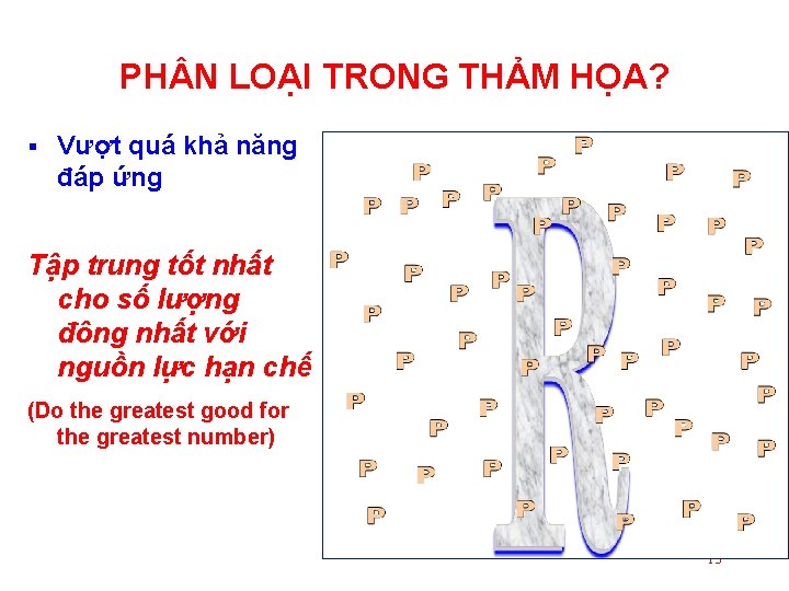 PH N LOẠI TRONG THẢM HỌA? § Vượt quá khả năng đáp ứng Tập