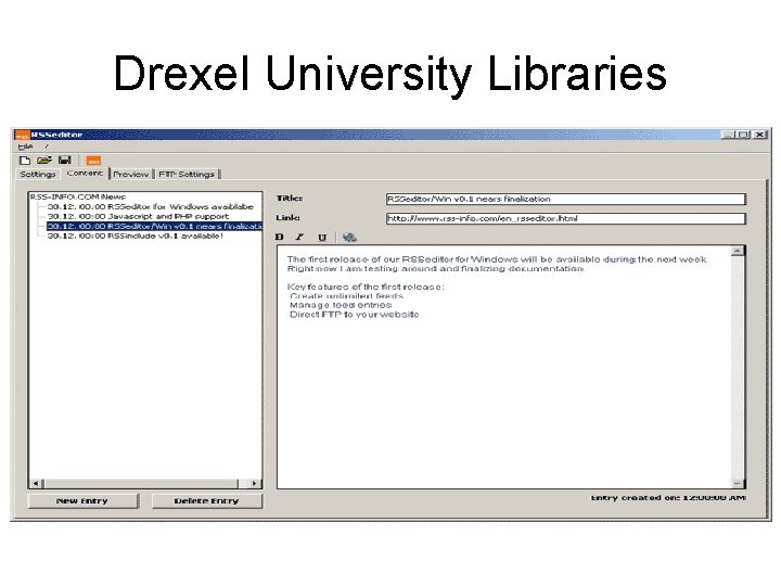 Drexel University Libraries 