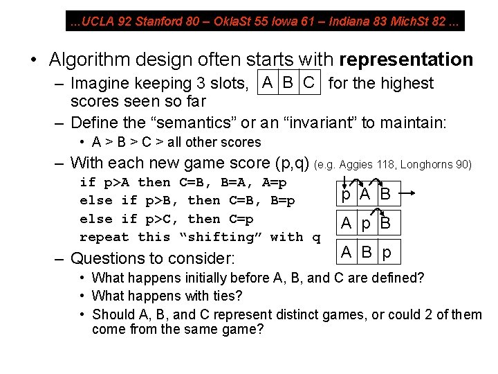 . . . UCLA 92 Stanford 80 – Okla. St 55 Iowa 61 –