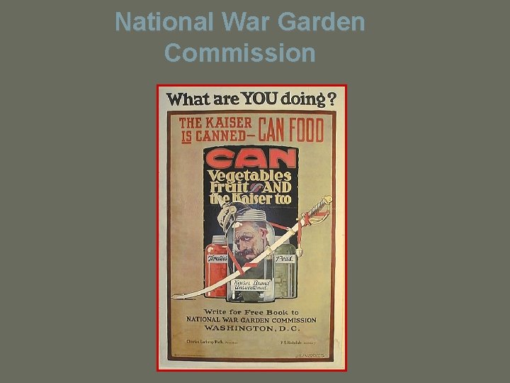 National War Garden Commission 