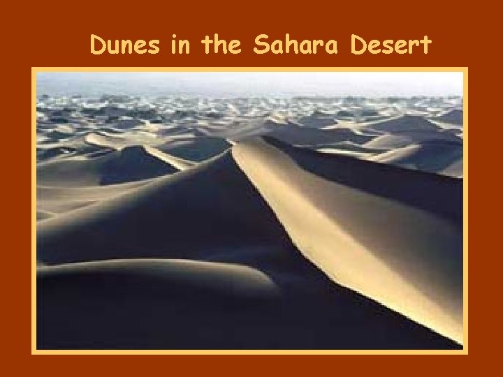 Dunes in the Sahara Desert 