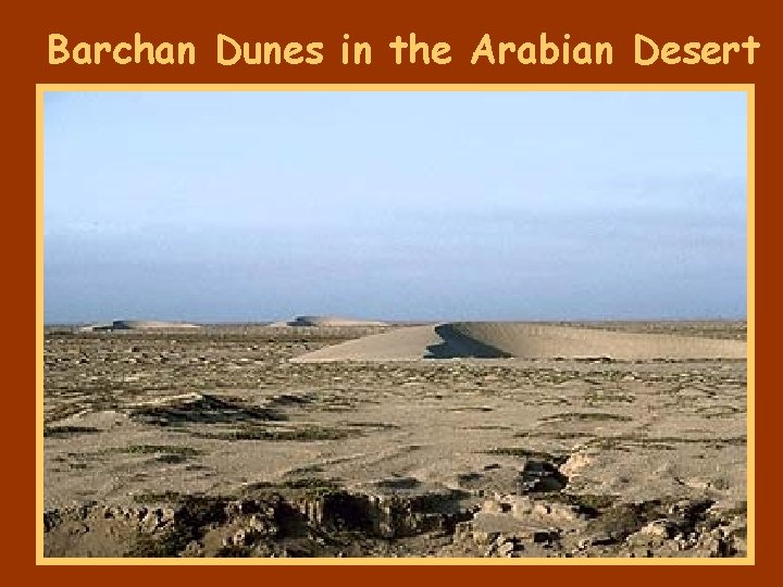 Barchan Dunes in the Arabian Desert 