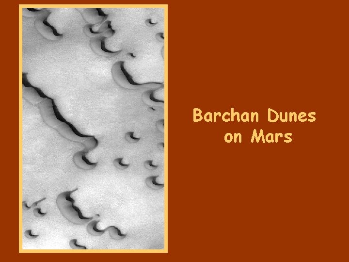 Barchan Dunes on Mars 