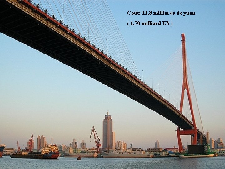 Coût: 11. 8 milliards de yuan ( 1, 70 milliard US ) 8 