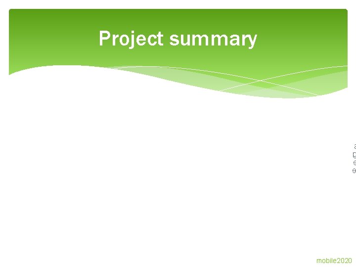 Project summary mobile 2020 