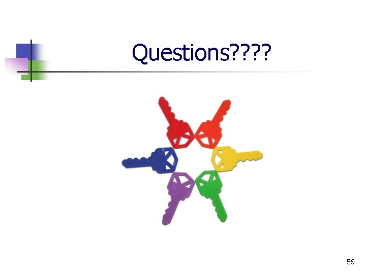 Questions? ? 56 