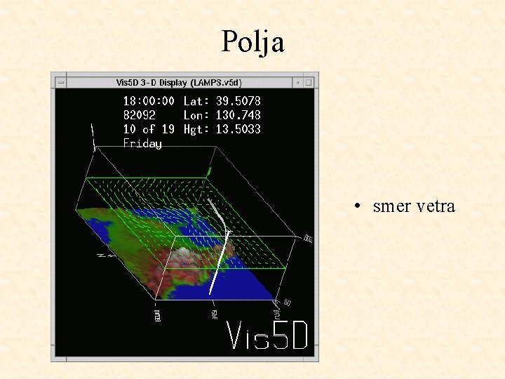 Polja • smer vetra 