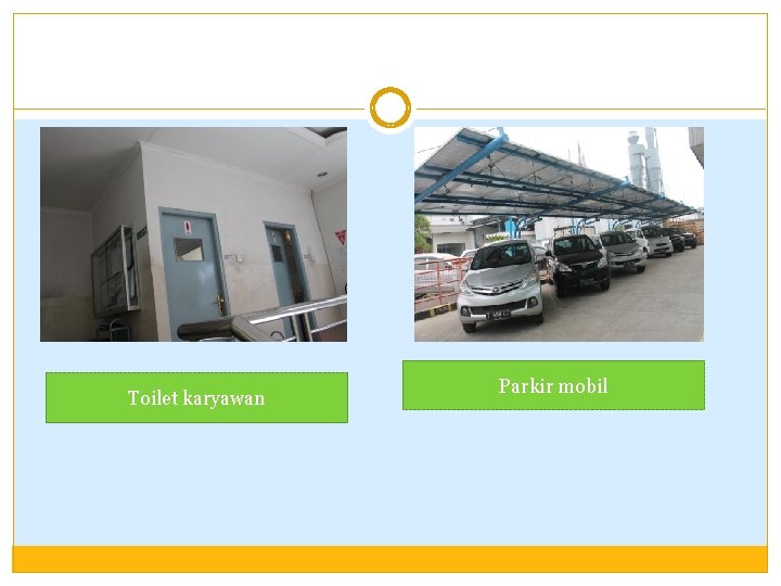 Toilet karyawan Parkir mobil 