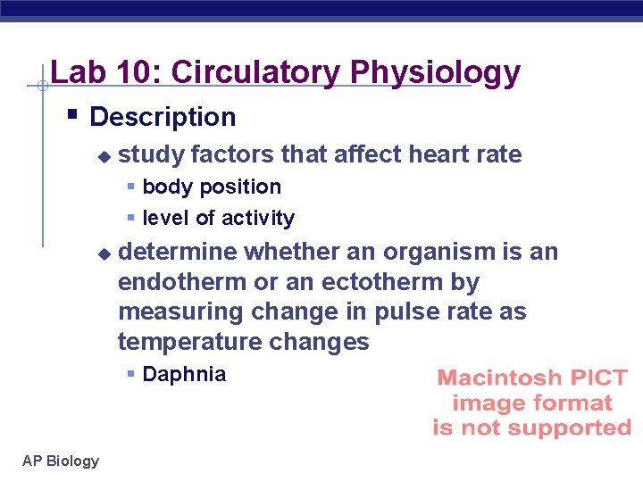 Lab 10: Circulatory Physiology § Description u study factors that affect heart rate §