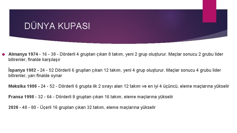 DÜNYA KUPASI Almanya 1974 - 16 - 38 - Dörderli 4 gruptan çıkan 8