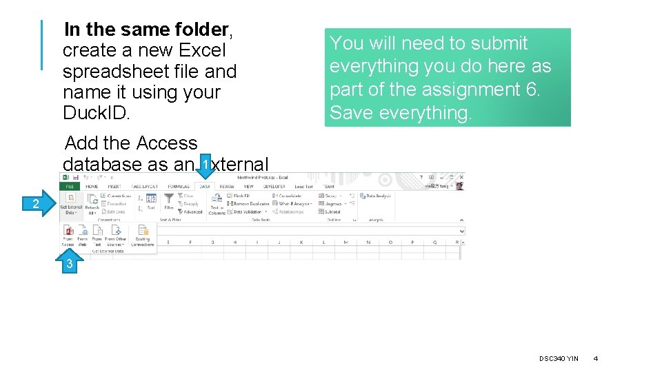 In the same folder, create a new Excel spreadsheet file and name it using
