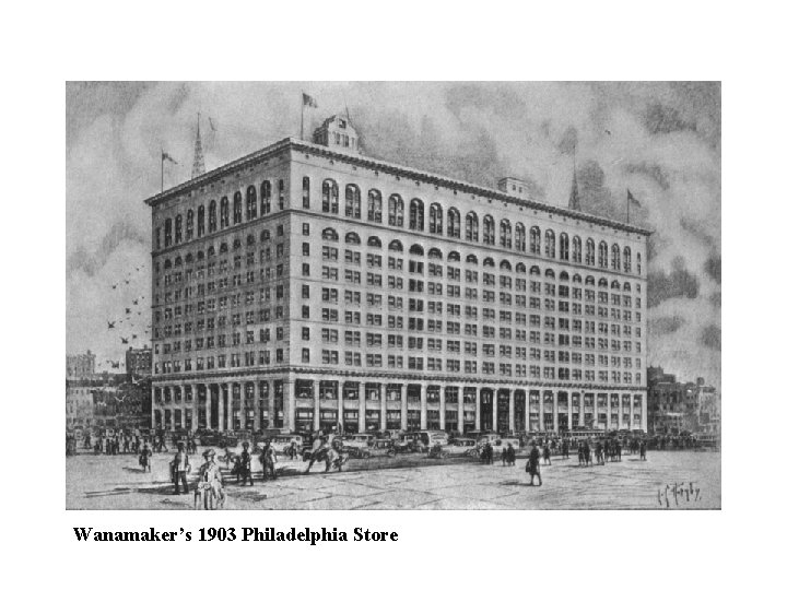Wanamaker’s 1903 Philadelphia Store 