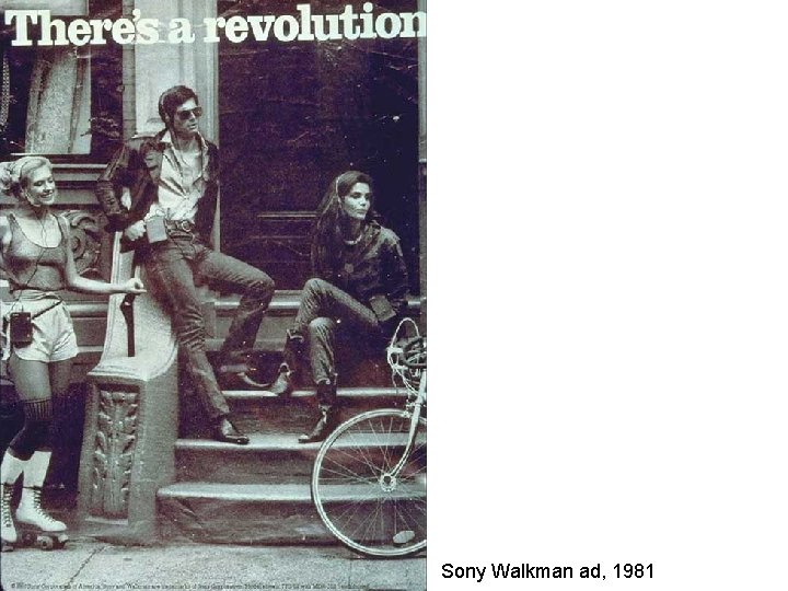 Sony Walkman ad, 1981 