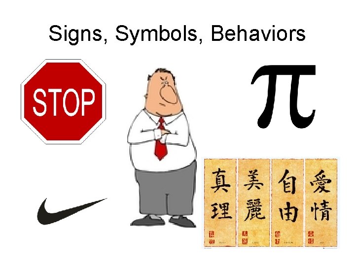 Signs, Symbols, Behaviors 