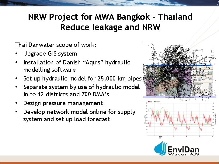 NRW Project for MWA Bangkok – Thailand Reduce leakage and NRW Thai Danwater scope