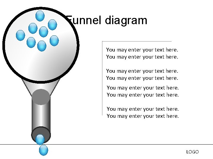 Funnel diagram You may enter your text here. LOGO 