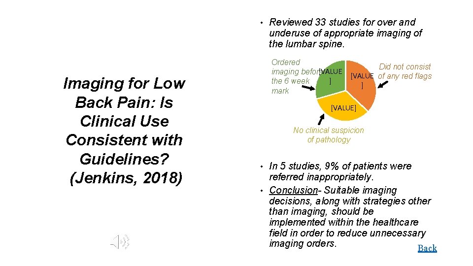  • Imaging for Low Back Pain: Is Clinical Use Consistent with Guidelines? (Jenkins,