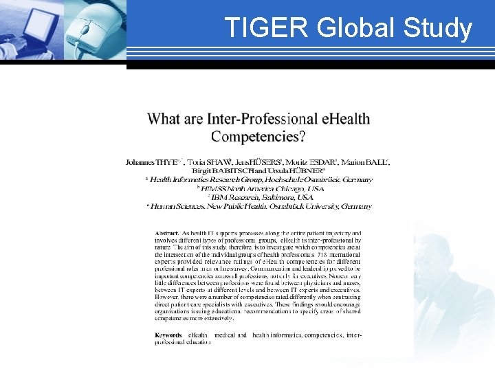 TIGER Global Study 