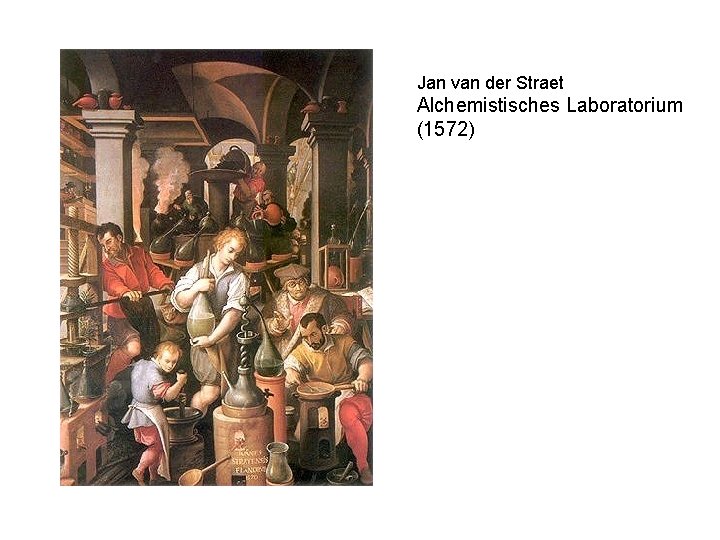 Jan van der Straet Alchemistisches Laboratorium (1572) 