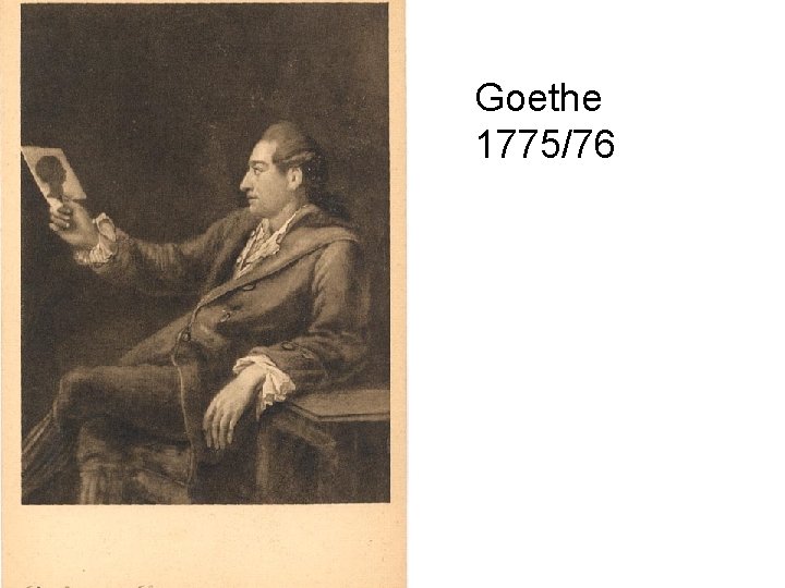 Goethe 1775/76 