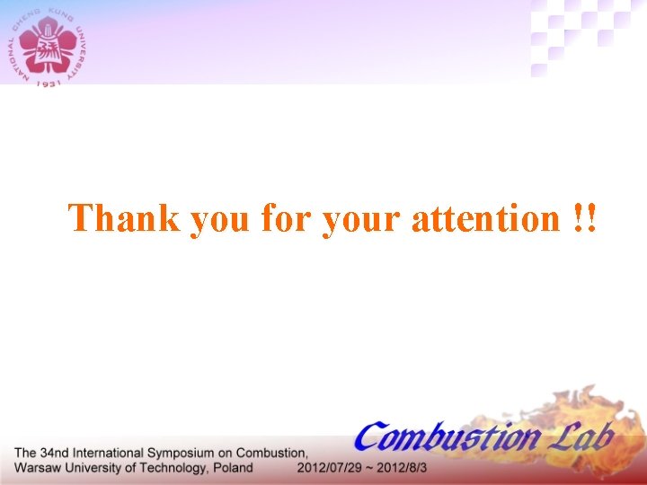 Thank you for your attention !! 