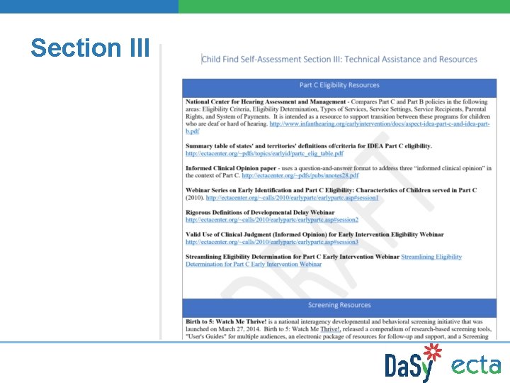 Section III 