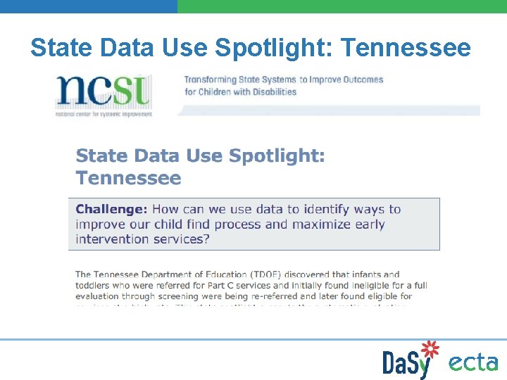 State Data Use Spotlight: Tennessee 