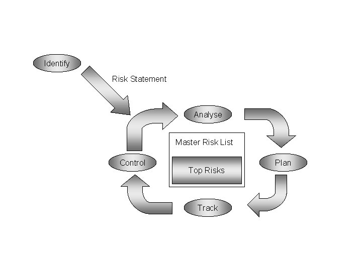 Identify Risk Statement Analyse Master Risk List Control Top Risks Track Plan 