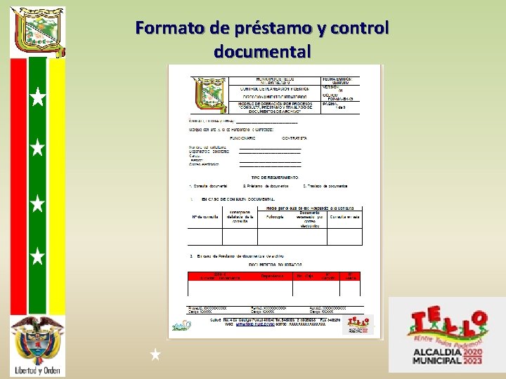 Formato de préstamo y control documental 