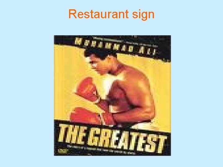 Restaurant sign 