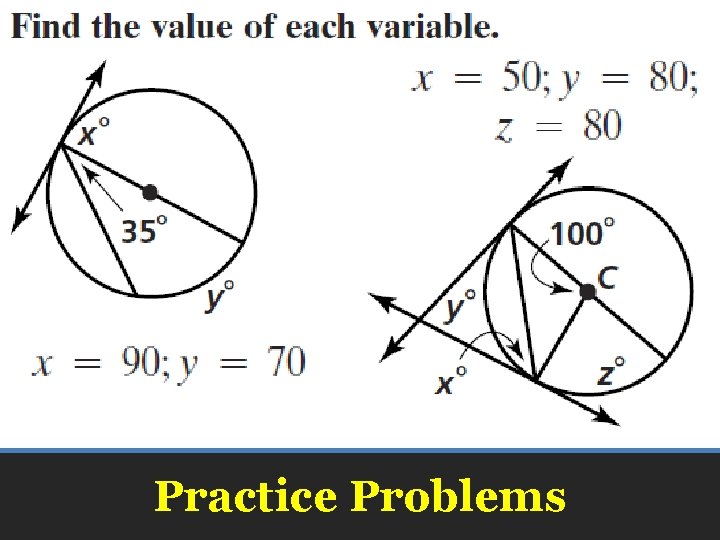 Practice Problems Practice Problems
