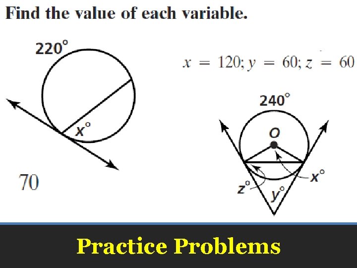 Practice Problems Practice Problems