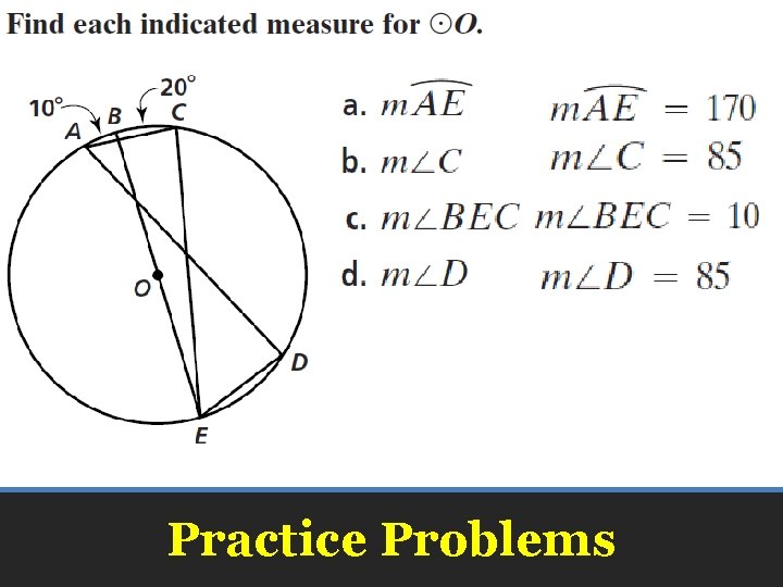 Practice Problems Practice Problems