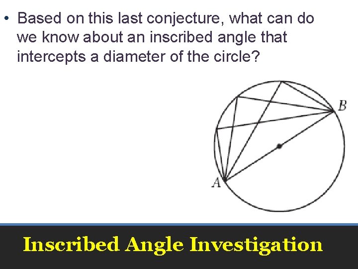 • Based on this last conjecture, what can do we know about an • Based on this last conjecture, what can do we know about an