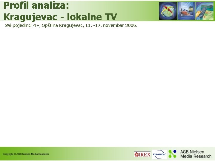 Profil analiza: Kragujevac - lokalne TV Svi pojedinci 4+, Opština Kragujevac, 11. -17. novembar