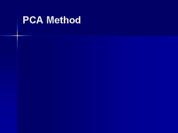 PCA Method 