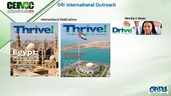 DRI International Outreach International Publications Weekly E-News 