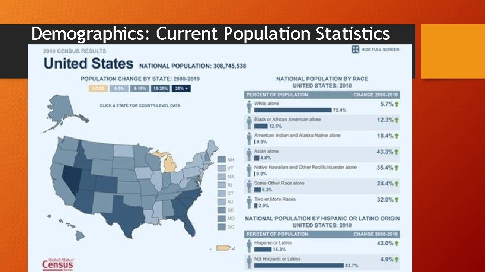 Demographics: Current Population Statistics 