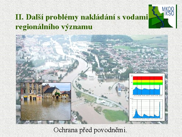 II. Další problémy nakládání s vodami regionálního významu Ochrana před povodněmi. 