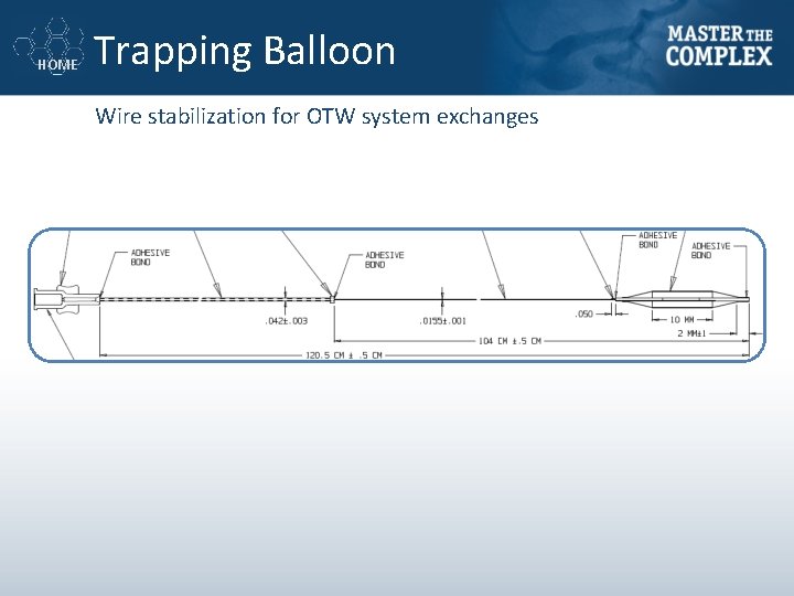 HOME Trapping Balloon Wire stabilization for OTW system exchanges 