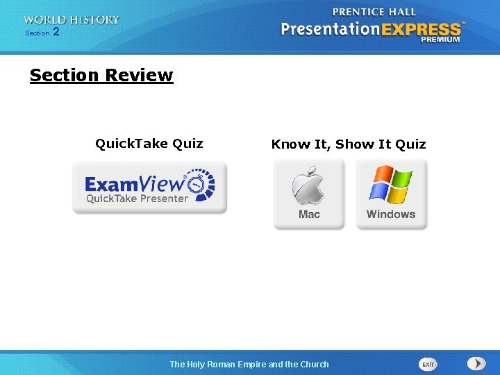 Section 2 Section Review Quick. Take Quiz Know It, Show It Quiz The Holy Section 2 Section Review Quick. Take Quiz Know It, Show It Quiz The Holy