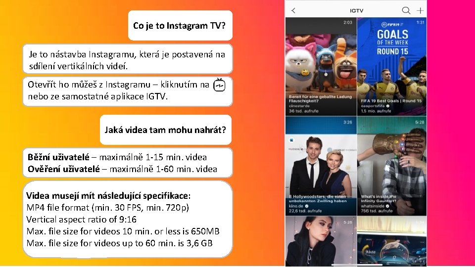 Co je to Instagram TV? Je to nástavba Instagramu, která je postavená na sdílení