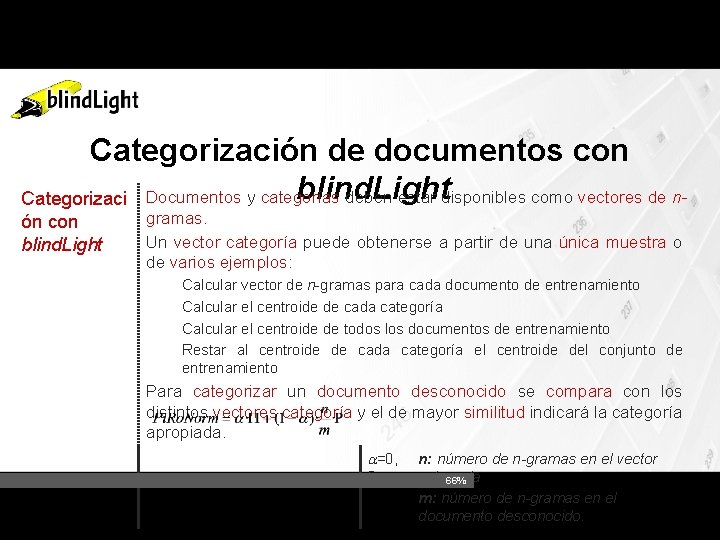 Categorización de documentos con blind. Light deben estar disponibles como vectores de n. Categorizaci