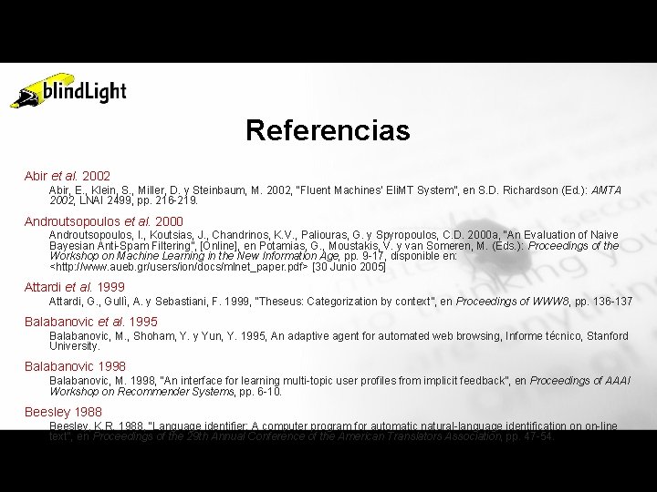 Referencias Abir et al. 2002 Abir, E. , Klein, S. , Miller, D. y